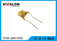 Parte radiale gialla della resistenza del termistore dei componenti elettronici PPTC di colore al piombo