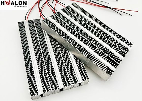 300W PTC riscaldatore in alluminio riscaldatore d'aria in ceramica elemento di riscaldamento a temperatura costante per apparecchiatura di ventilazione 120*75*15mm