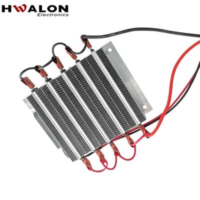 Elemento di riscaldamento in ceramica PTC isolato da 345v 1500w per soffiatore ad aria calda nell'intervallo di temperatura di lavoro