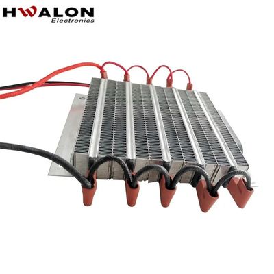 Elemento di riscaldamento in ceramica PTC isolato da 345v 1500w per soffiatore ad aria calda nell'intervallo di temperatura di lavoro