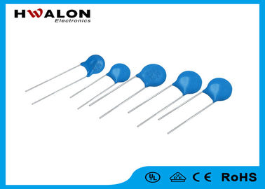 Colore blu del cavo di serie 10D 471k del diametro 10mm del varistore dell'ampia di funzionamento gamma diritta di tensione